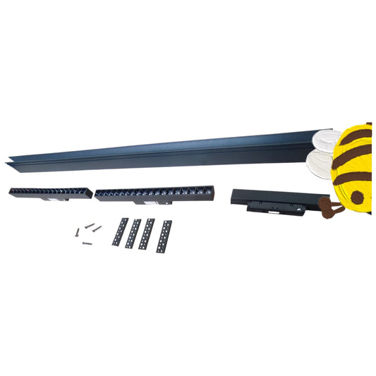 ILLUMIQ TERRA Magnetic Track Light 1 Meter 50mm with 2Pcs 18W LED Grille Track Light 220V Cool White 4000K