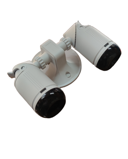 Omni Weatherproof Heavy Duty Lamp Holder 2 x E27, Outdoor E27 Socket Angle Lamp Holder Deluxe Weatherproof Twin Lamp holder