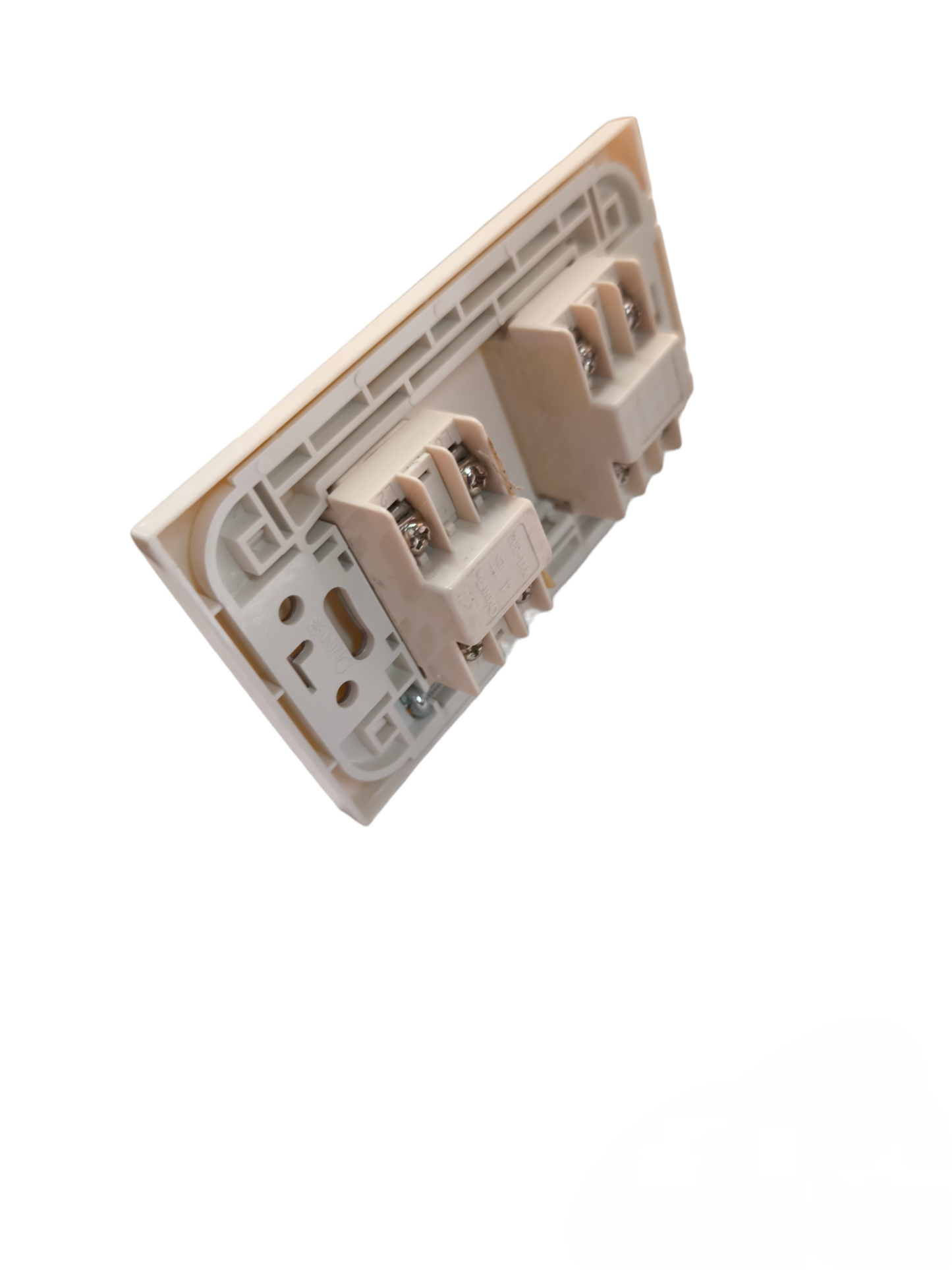 Omni 2 Gang Telephone Outlet with Plate WWP-112+(WWT-302x2)