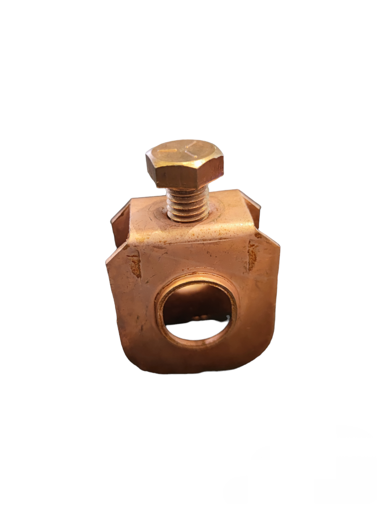 19mm Grounding Rod Clamp made of durable copper for secure electrical connections
