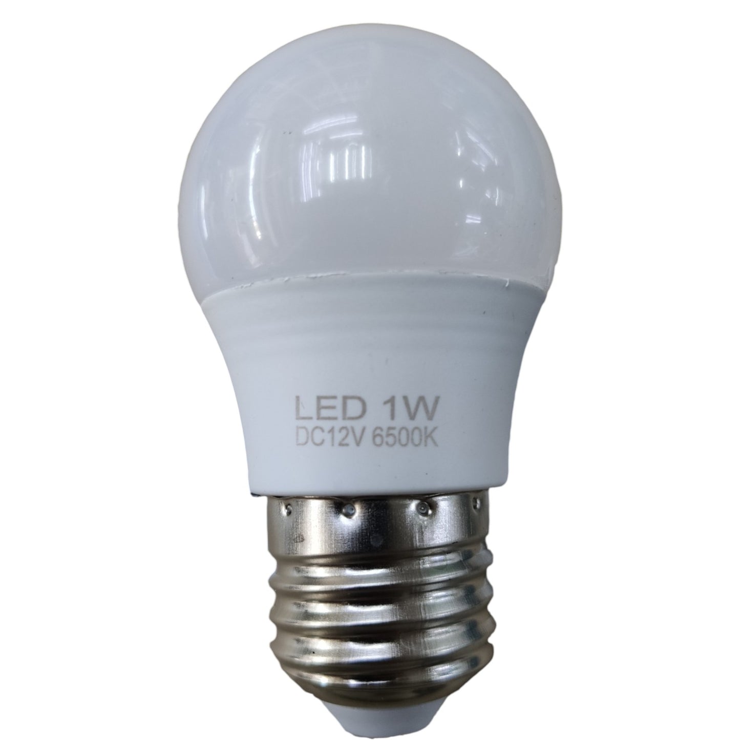 LED light bulb with specifications on a white background