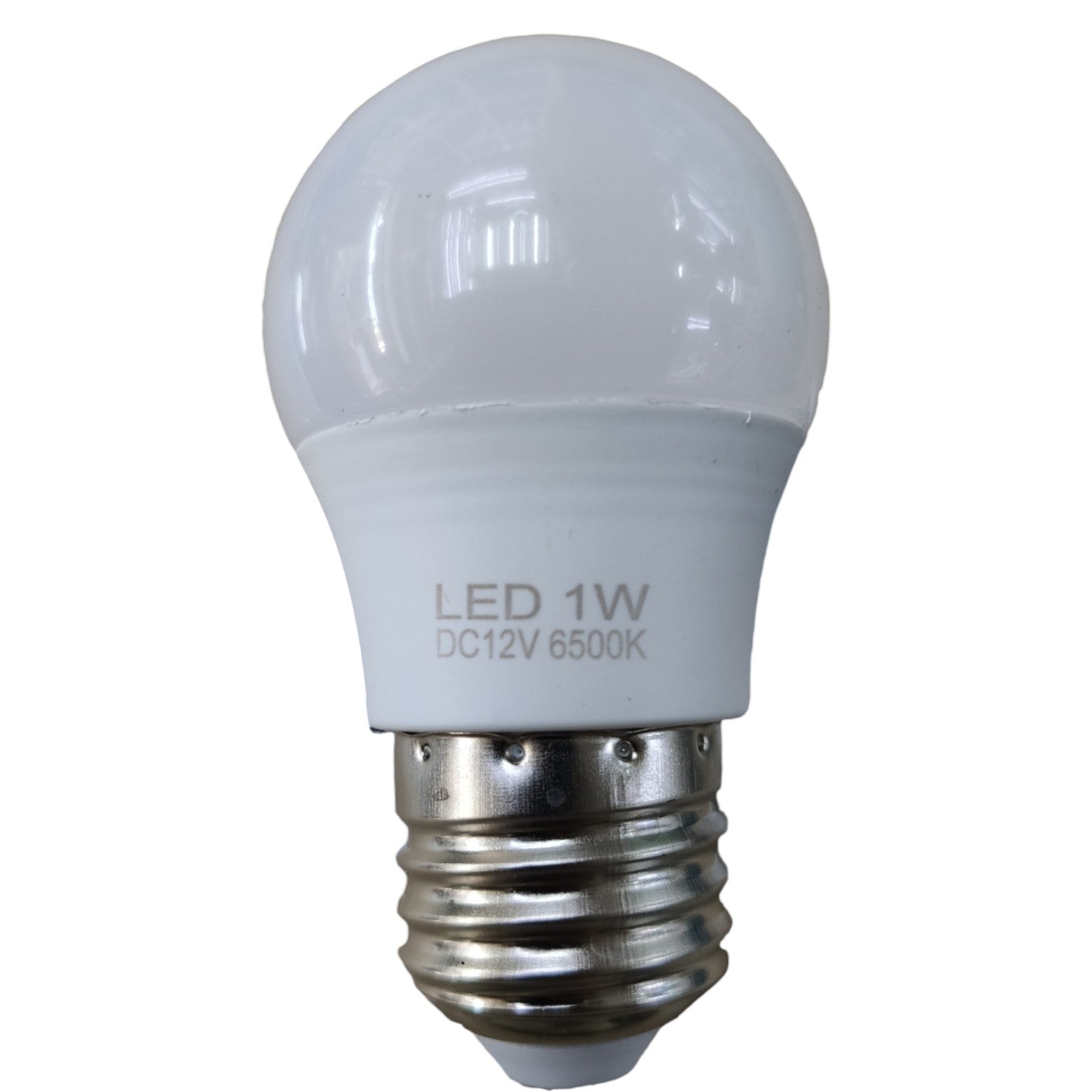LED light bulb with specifications on a white background
