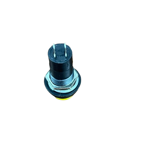 Yellow 1A Monetary Switch 220V Push Button with Two Metal Terminals for Easy Installation