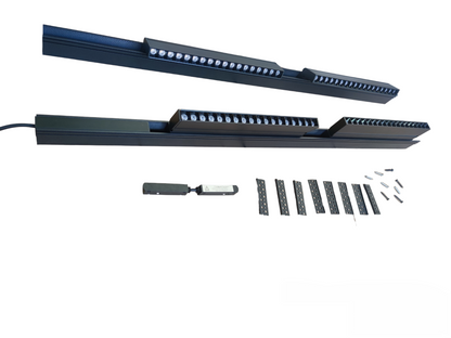 Magnetic Track Light 2 Meters 50mm with 4pcs 18W LED Foldable Grille Track Light 220V Daylight 6500K ( ILLUMIQ TERRA)