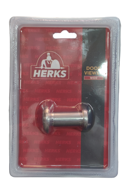 Door Viewer Wide 30 x 30 x 48 mm Satin Nickel, Peek Hole, Door Hole HD3001SN ( Herks) Peep Hole