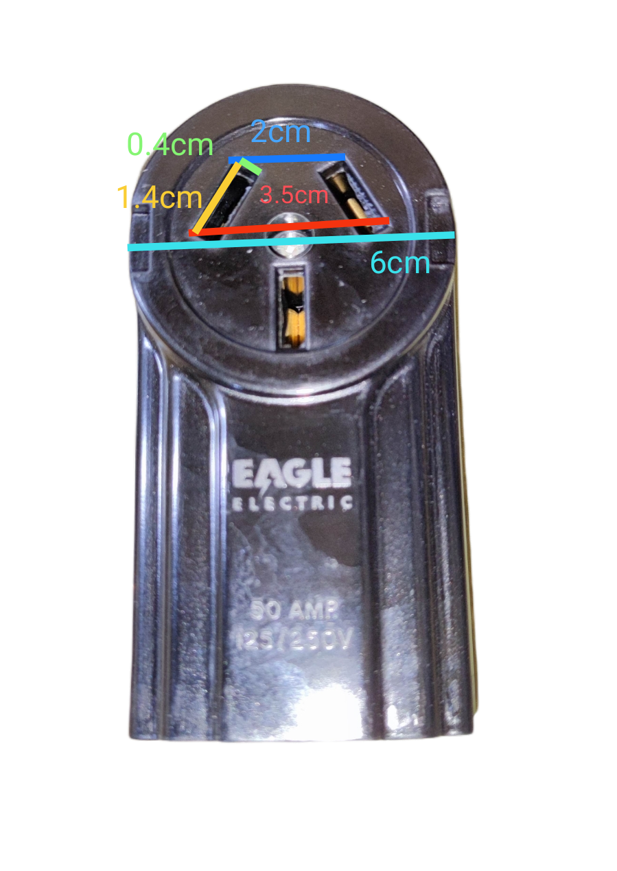 Eagle Range Outlet Surface Type 50A 250V Surface Type Range Outlet 50A 250V
