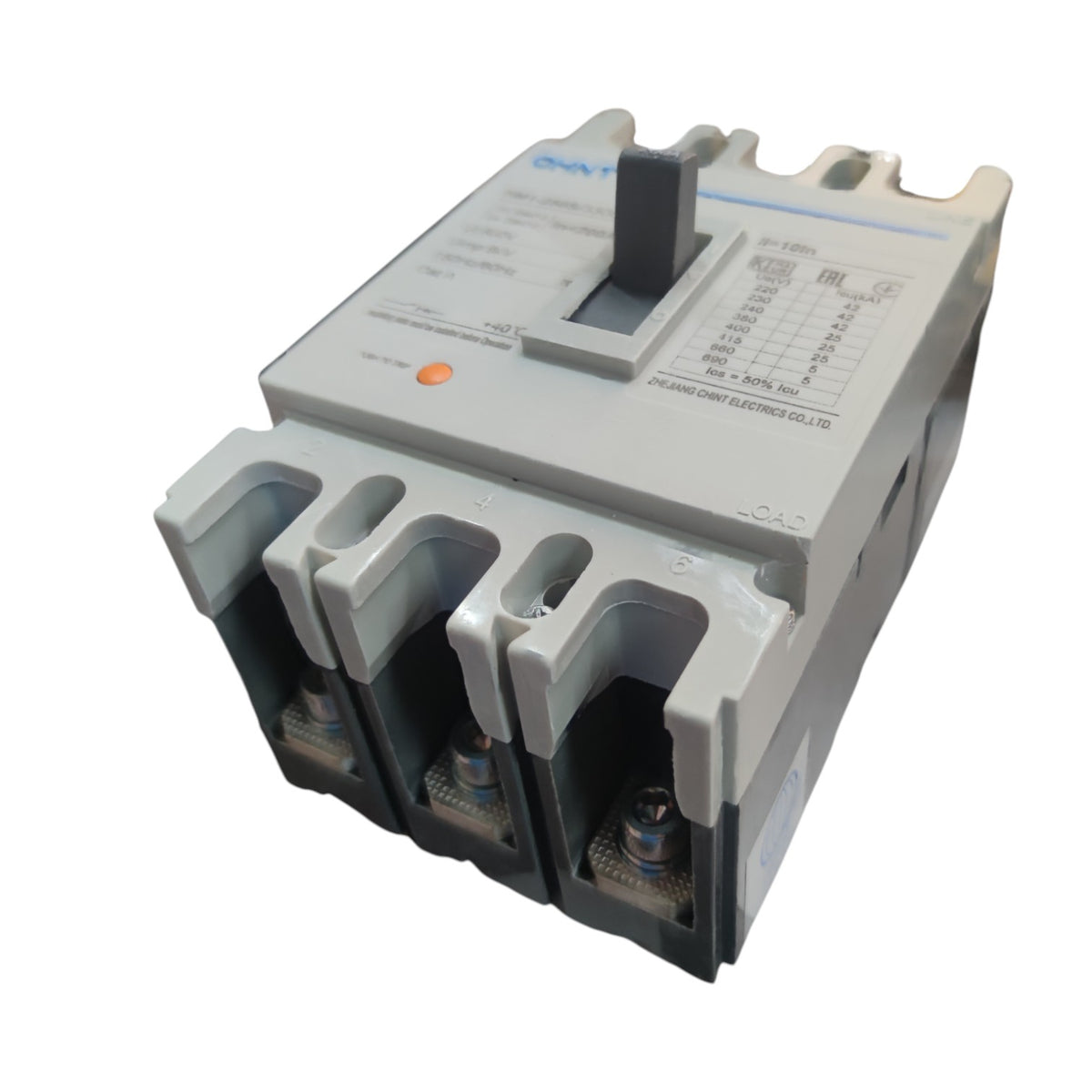 Chint 200A 3 Pole Industrial Circuit Breaker 3 Phase 50 KAIC Circuit Breakers NM1-250S/3300/200A
