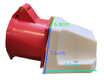 Grippes 32A 3P+E+N 5 Pins Industrial Outlet 6h 380-415V Wall Type IEC309-2 Multi Purpose Power Conenctor