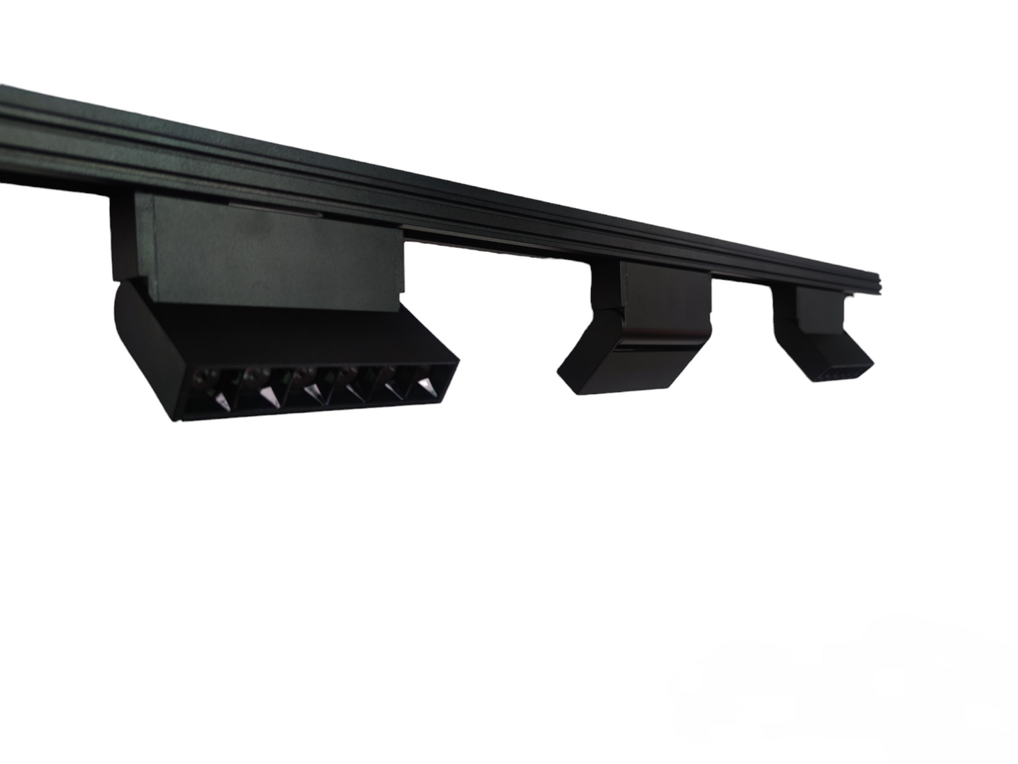 ILLUMIQ TERRA Magnetic Track Light 1 Meter 26mm with 3pcs 6W LED Foldable Grille Track Light Warm White 3000K 220V