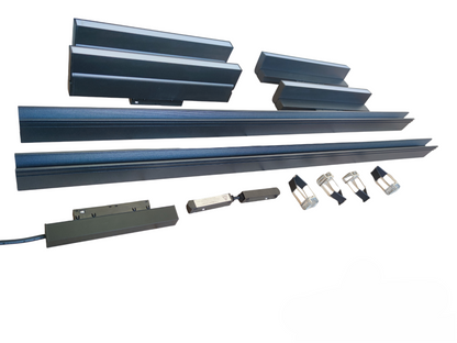 Magnetic Track Light 2 Meters 50mm with 4pcs 18W LED Foldable Flood Track Light 220V Cool White 4000K ( ILLUMIQ TERRA)