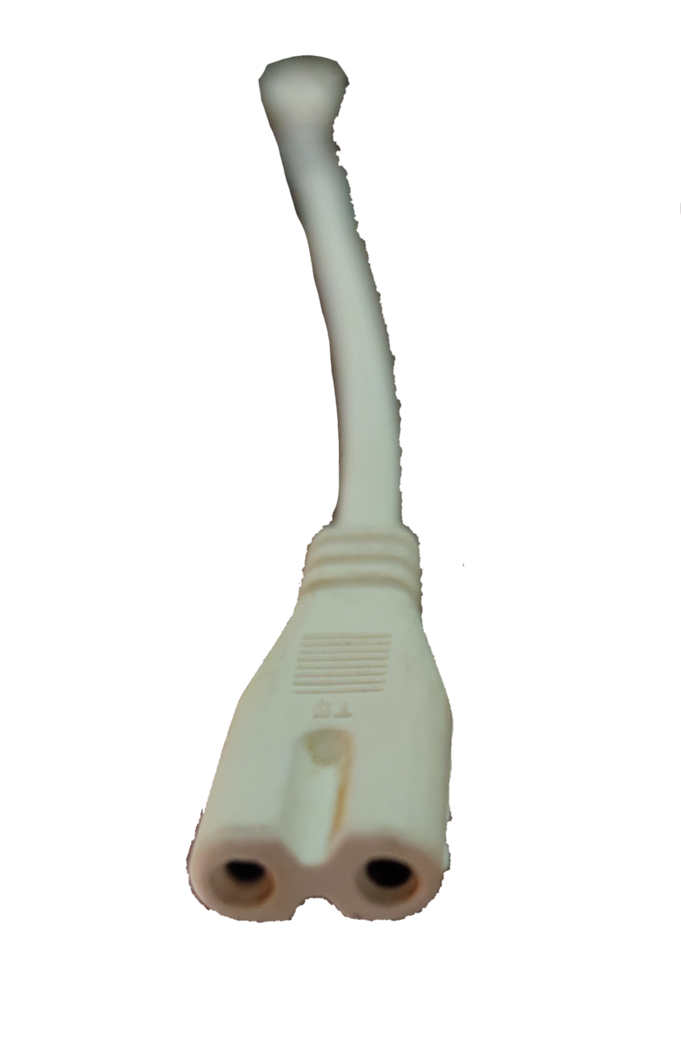 Local T-5 AC Cord Connector End to End 25cm (2Pins) Double Insulation T5 Cord Connector