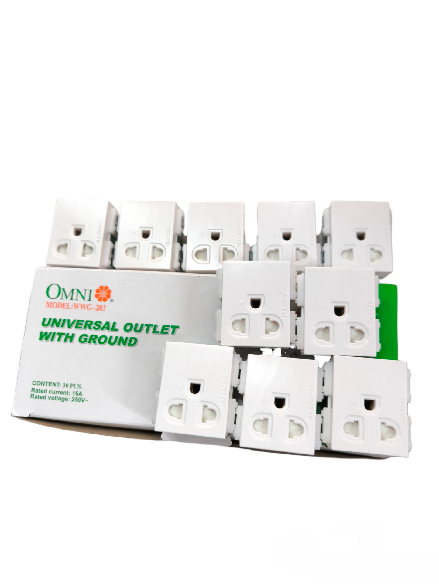 Omni Center Device Universal with Ground 10A 250V WWG-203