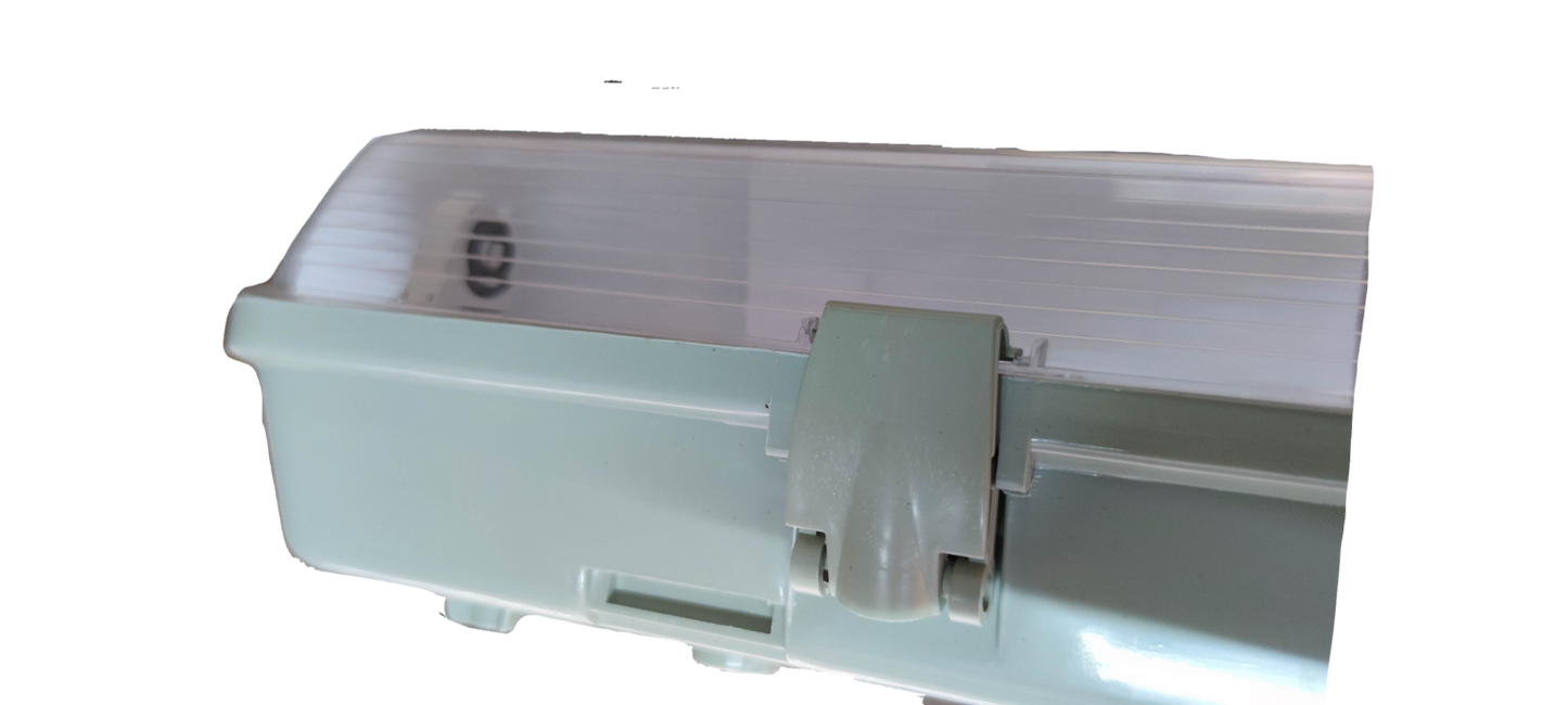 Opple 1x8W T8 fluorescent tube fixture with a sleek design for efficient lighting installations
