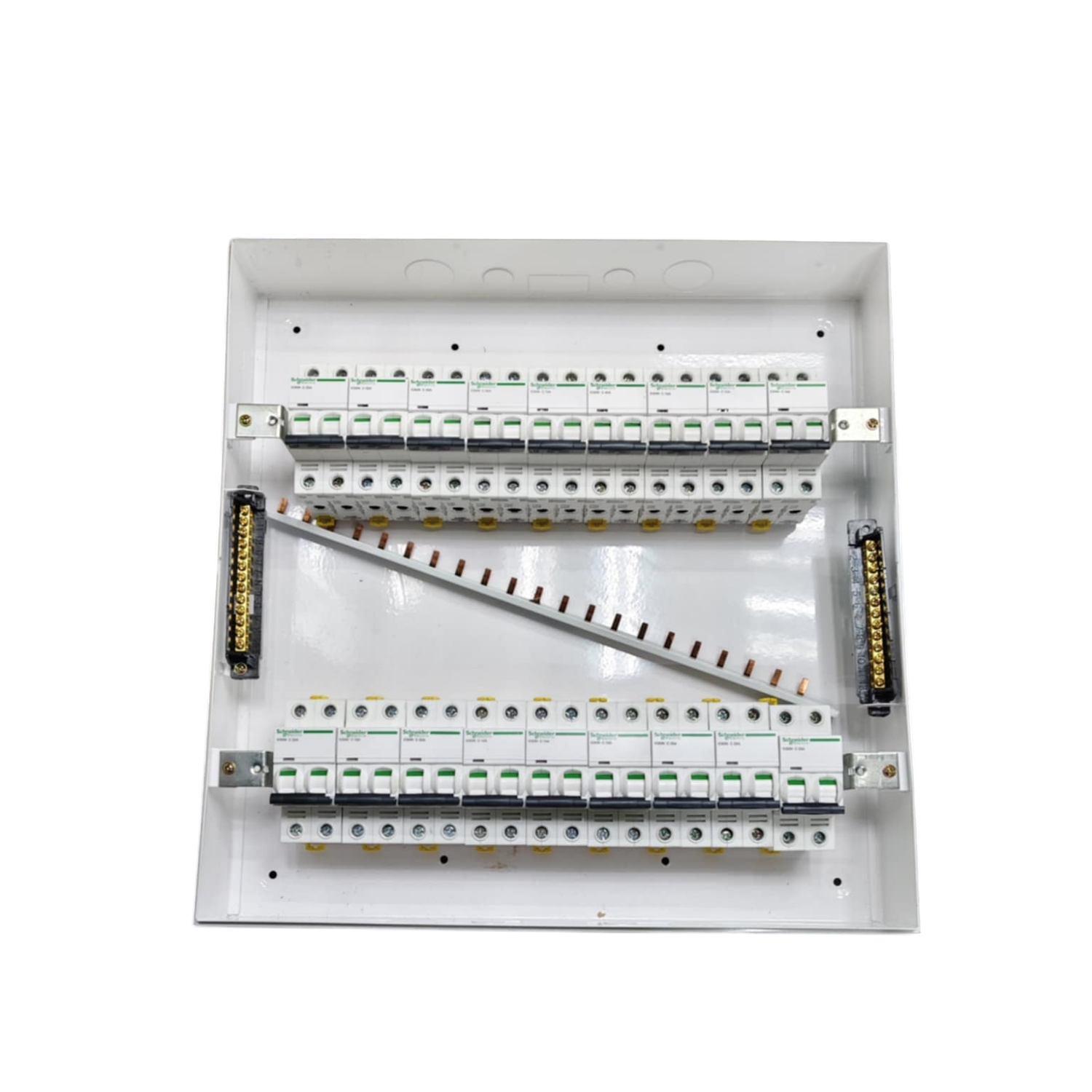 2 Pole 17 Branch MCB Panel with Schneider Breakers | Electx Electrical ...