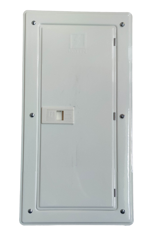 Electx Electrical Supply 2 pole main 16 branch panel board with a durable white finish for circuit management