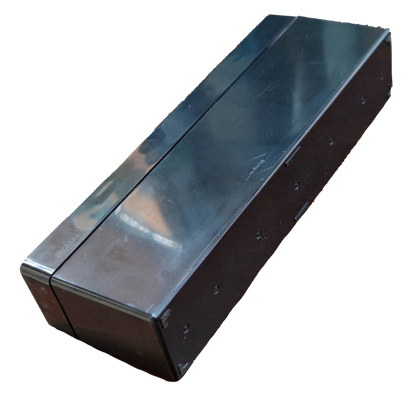 2.4AH rechargeable battery for electronics in black rectangular casing from China vendor