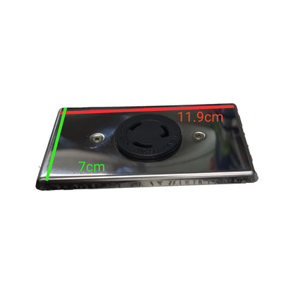 Grippes 20A 2P+E Twistlock Outlet with Metal Plate Cover WJ-6322B/9221