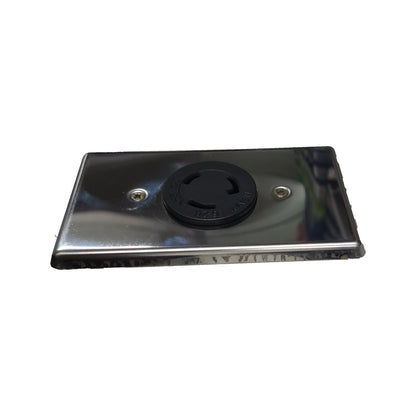 Grippes 20A 2P+E Twistlock Outlet with Metal Plate Cover WJ-6322B/9221
