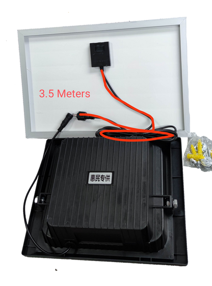 200W solar flood light outdoor IP67 with 3.5-meter cable for bright illumination in any outdoor space