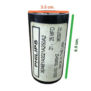 Motor Starting Capacitor, PHILIPS 21-25MFD 220-250V