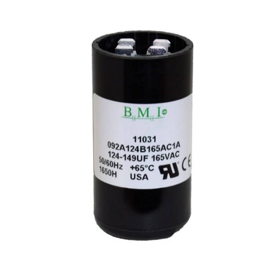 Motor Starting Capacitor 124-149UF 165 VAC, BMI