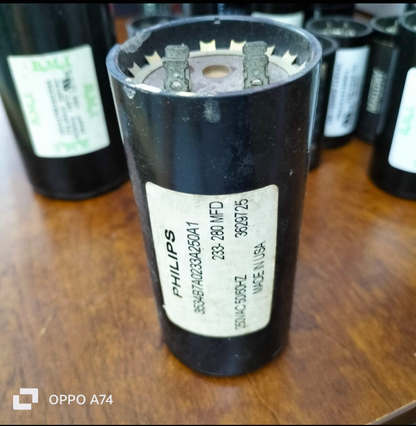 Philips Motor Starting Capacitor 233-280MFD 250V