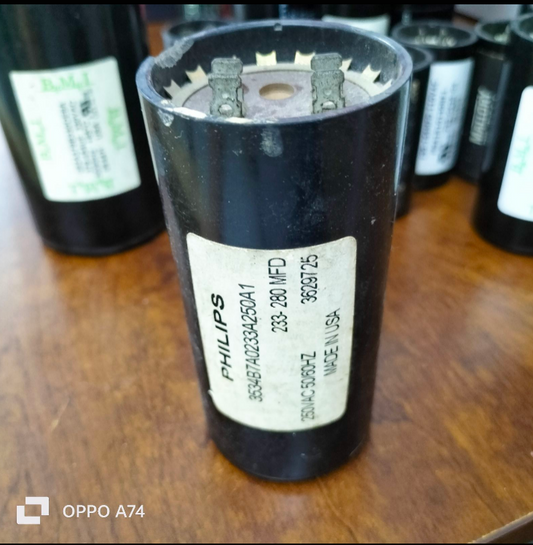 Philips Motor Starting Capacitor 233-280MFD 250V