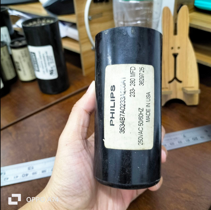 Philips Motor Starting Capacitor 233-280MFD 250V