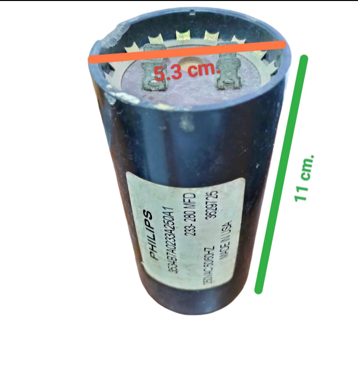 Philips Motor Starting Capacitor 233-280MFD 250V