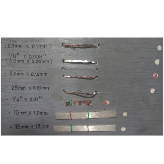 Nichrome Wire Flat Type 2.5mm x 0.2mm x 1 Meter Length Impulse Sealer Heating Element