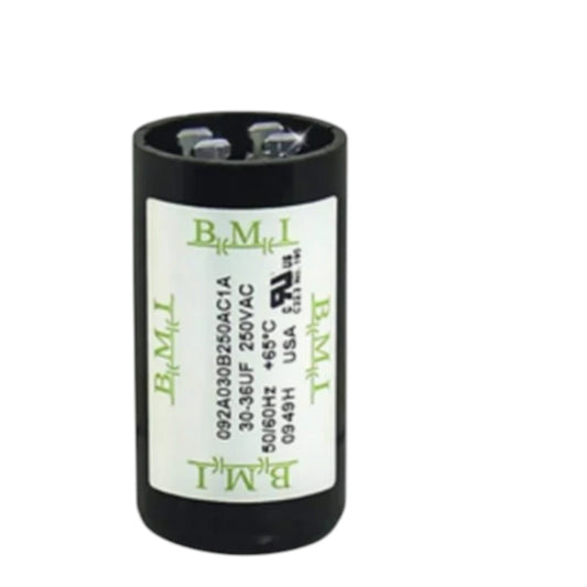 BMI Motor Starting Capacitor 30-36UF 250V AC, Capacitor 30-36MFD 250V