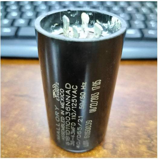 Mallory Motor Starting Capacitor 36-43MFD 110/125 VAC