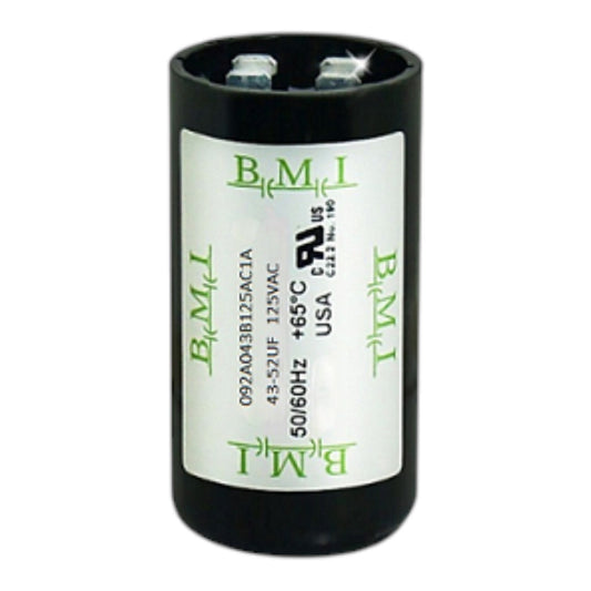 BMI Motor Starting Capacitor 43-52UF 125V AC, Capacitor 43-52uF 125V