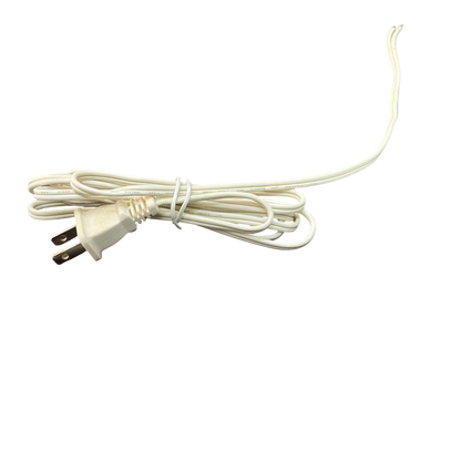 20AWG two core AC power cord in white, ideal for electrical appliances