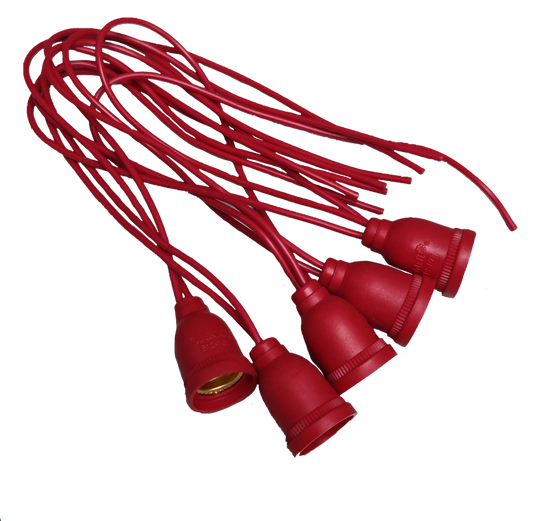 Omni  Pigtail Socket E12 E12-102 (5PCS) , E-12 Rubber Socket