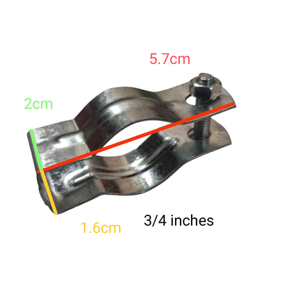 20mm electrical hanger clamp made of durable metal with a sturdy design for secure cable management