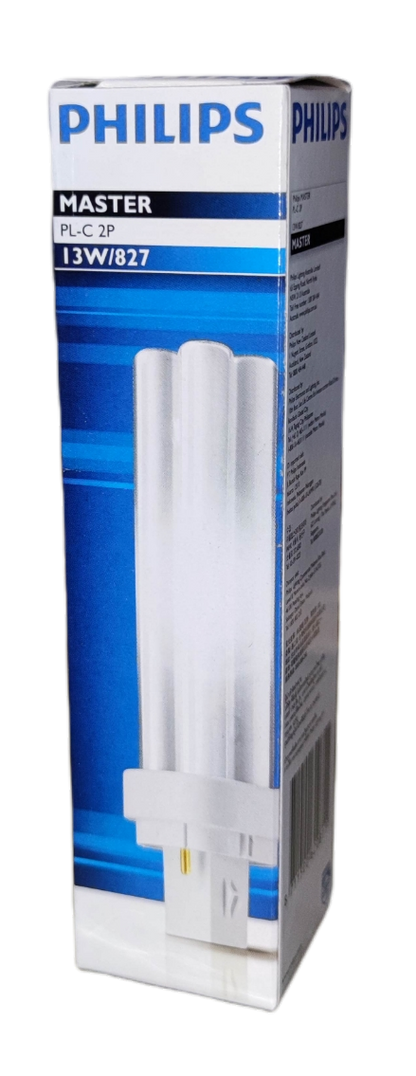 Philips 13W Pinlight Warm White G24d-1 Socket, Compact Fluorescent Lamp, CFL 13W