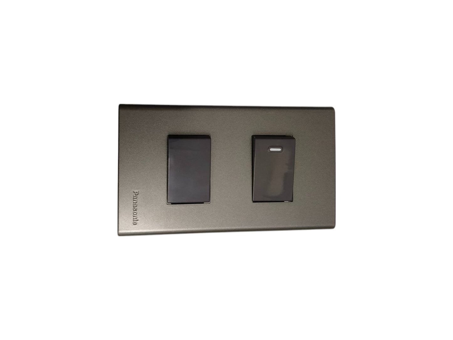 Panasonic 2 Gang Combination Switch,3 Way Switch and 1 Way Switch 16A 250V with Plate Cover Metallic Gray WEG6802MH-1/WEG5002HK-5/WEG5001HK-5