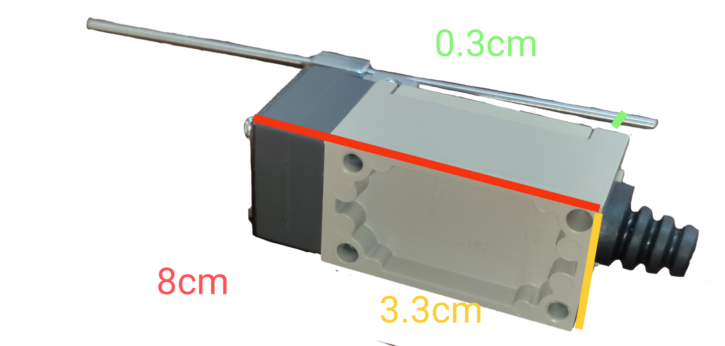 Omron Limit Switch with Metal Rod 5A 250VAC