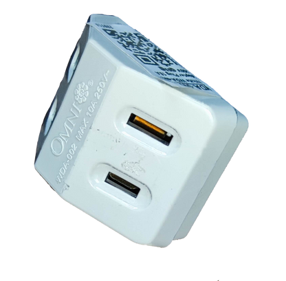 Omni Octopus Plug 1-2 Gang Adaptor Plug 10A 250V WDA-002