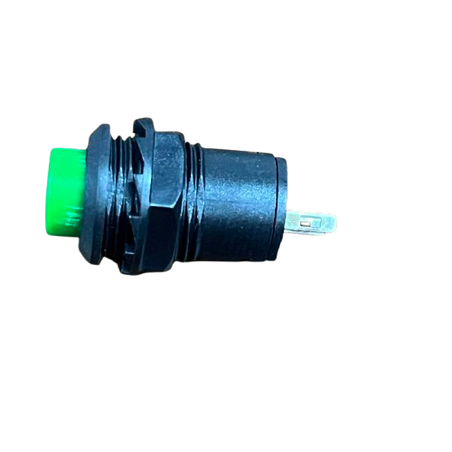 220V Green Push Lock Normally Open Switch with a durable design for various applications
