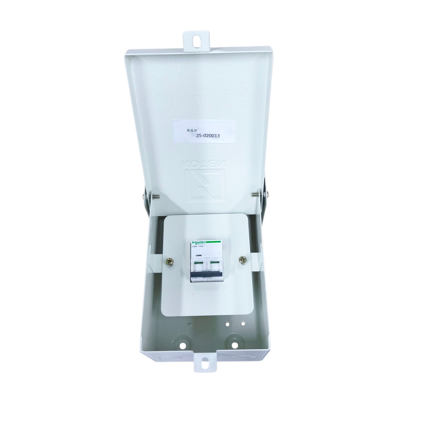 Schneider 220V NEMA 3R breaker with enclosure for outdoor electrical applications