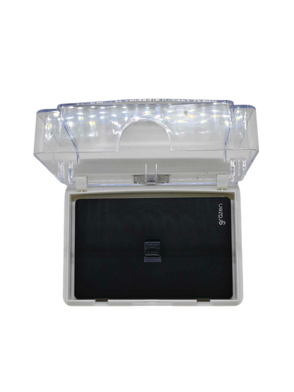 Grazen Weatherproof Cover Transparent with 1 Gang Telephone Outlet with Plate Cover WC-019-W+GW-016