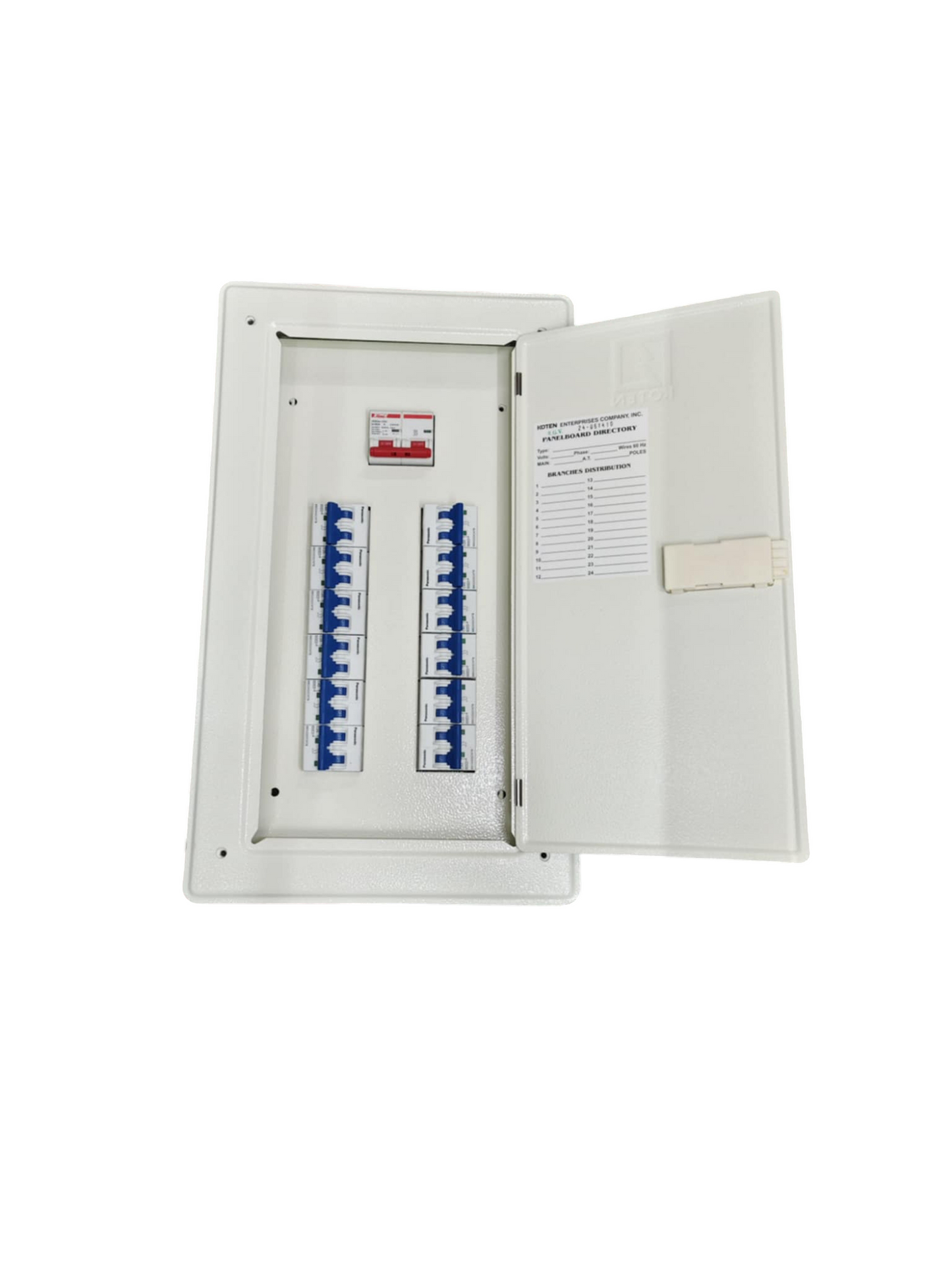Panel Board 80A 2Pole Main Himel Miniature Circuit Breaker Metal with 12 Branches 2 Pole (Panasonic)