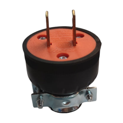Royu Flat Pin with Metal Clamp 10A 220V REDPL204/B
