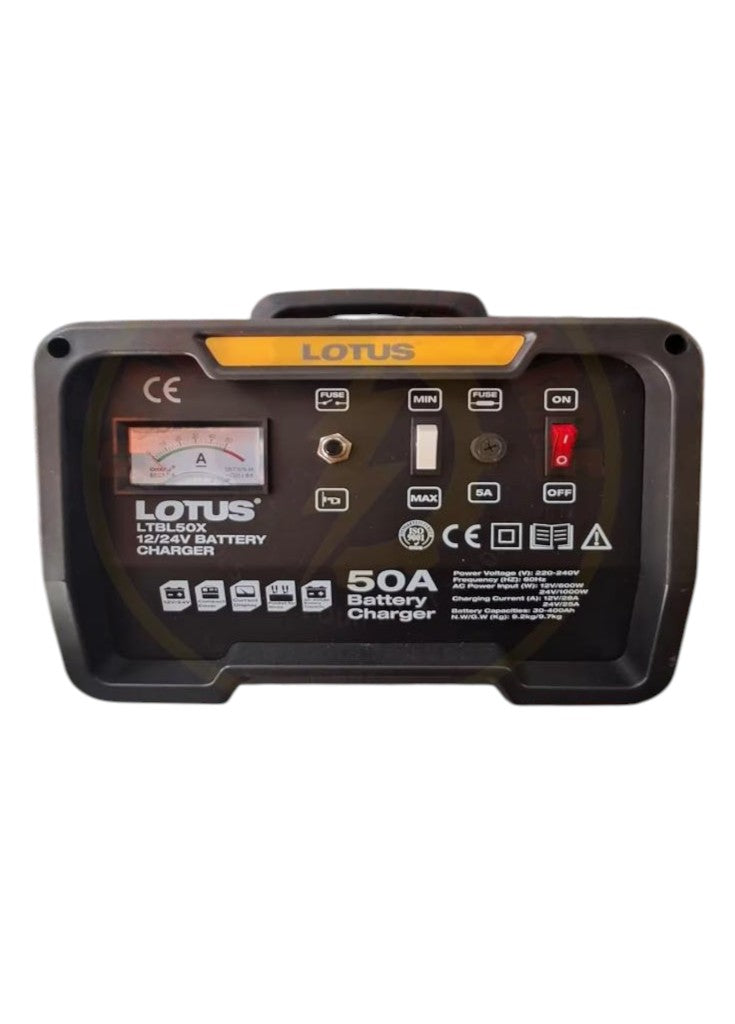 Lotus 50A Battery Charger 12V/24V LTBL50X