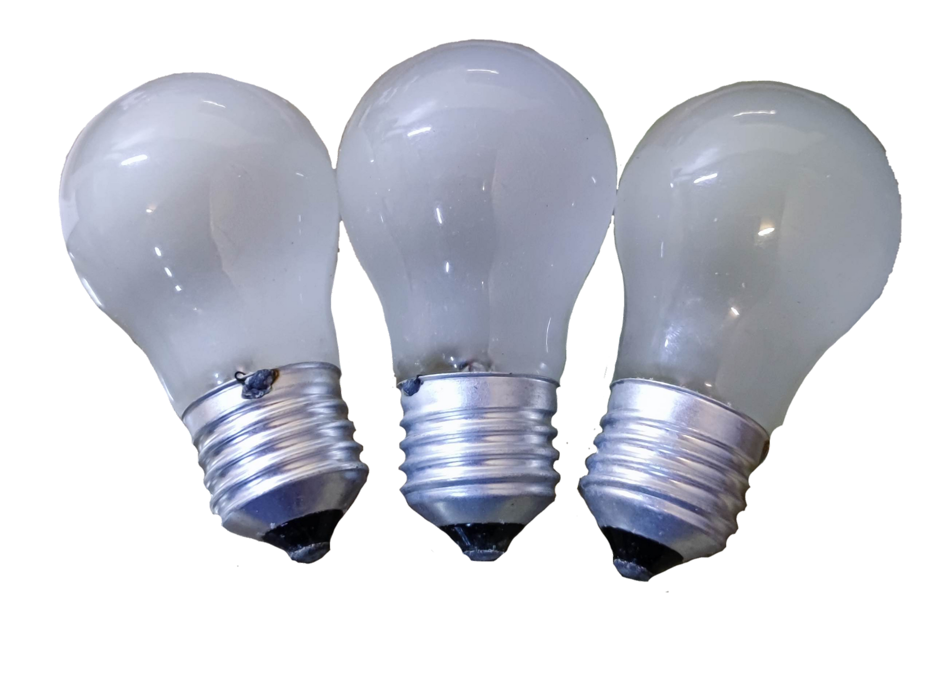 Three Irisram 24V 25W incandescent bulb E27 with frosted glass and metal screw base