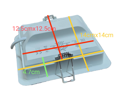 Philips 13W LED Downlight  220V Square 140mm (5.5") Available in Daylight or Cool White 59465 Meson