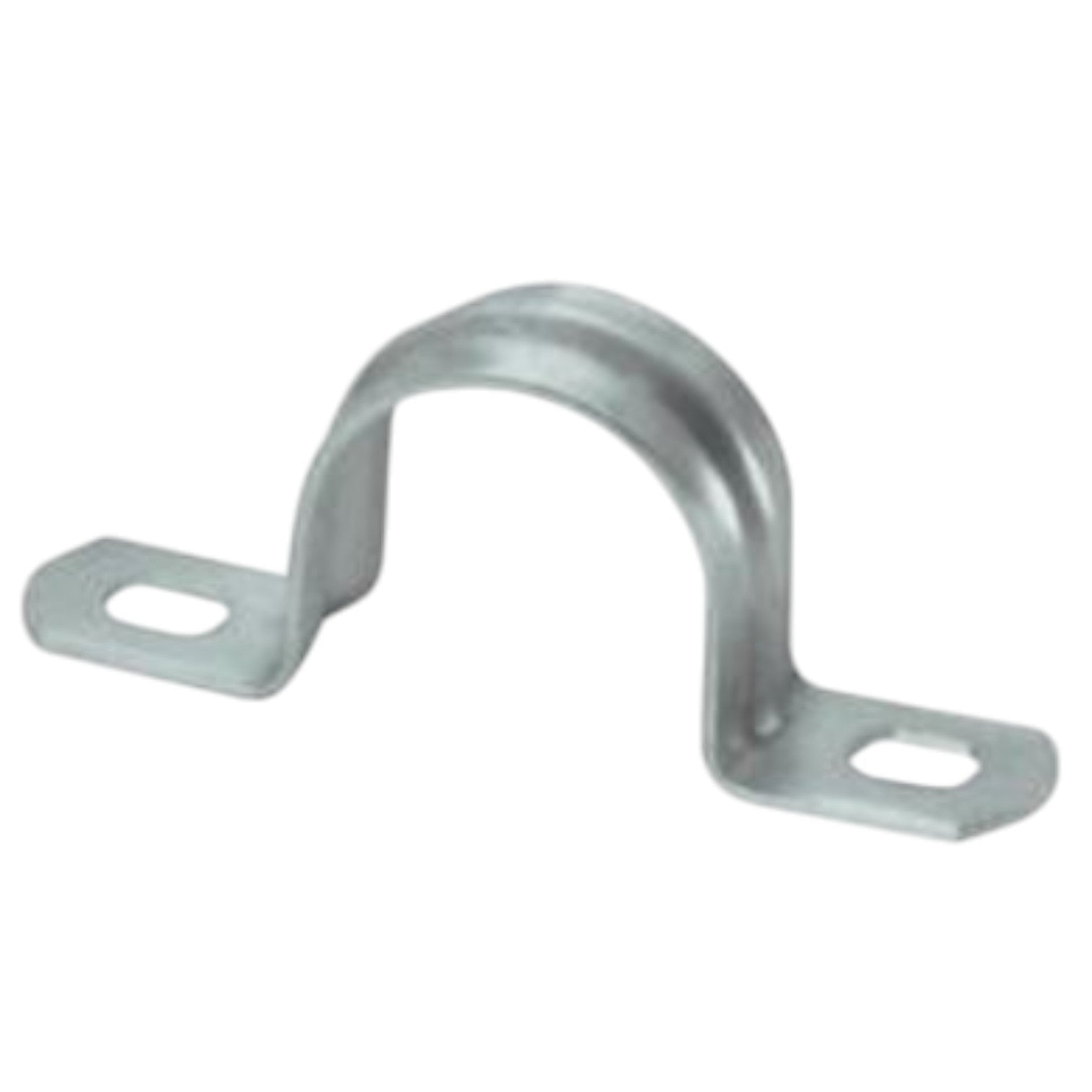 25mm 2 hole pipe strap bracket made of sturdy metal for secure pipe mounting