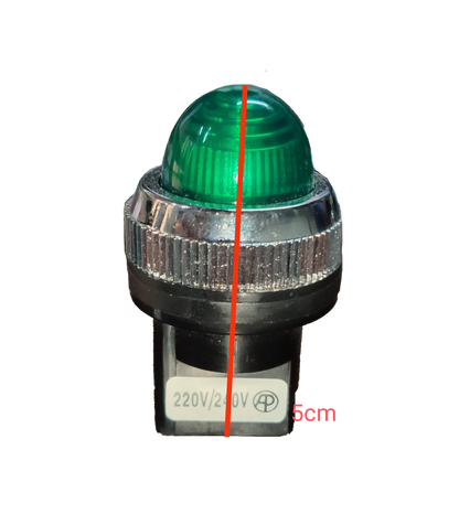 Auspicious 25mm neon pilot lamp 220V green work and safety indicator light